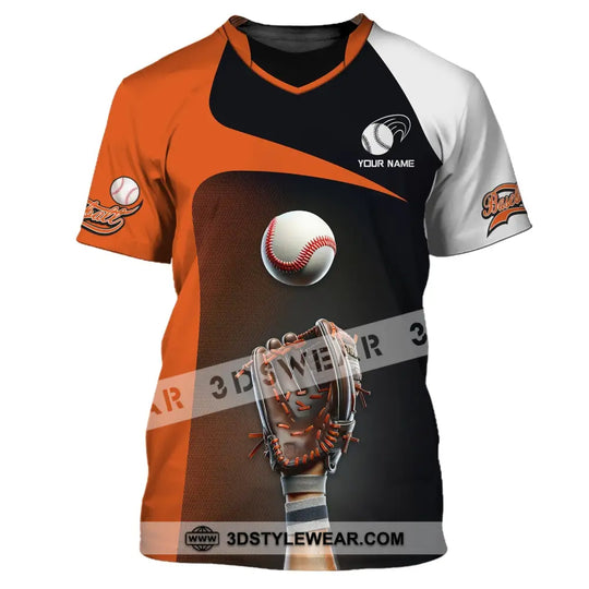 Man Shirt, Custom Name Baseball Shirt, T-Shirt for Baseball Team, Gift for Baseball Players style option 2