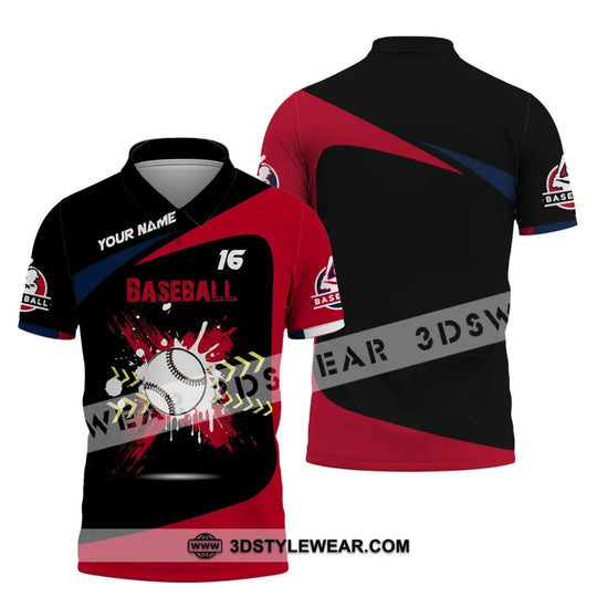 Man Shirt, Custom Name Baseball T-Shirt, Gift for Baseball Player style option 4