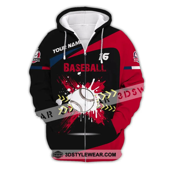 Man Shirt, Custom Name Baseball T-Shirt, Gift for Baseball Player style option 3