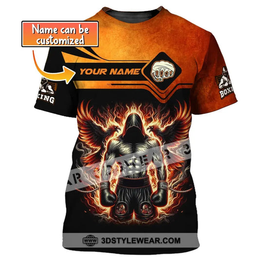 Man Shirt, Custom Name Boxing Shirt, Boxing Man Shirt, Gift for Boxing Lover style option 1