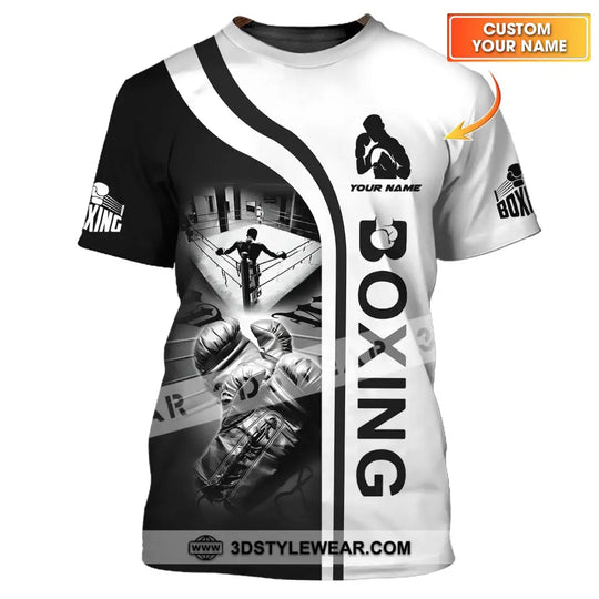 Man Shirt - Custom Name Shirt - Boxing Lover Shirt style option 1
