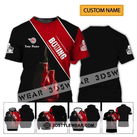 Man Shirt - Custom Name Shirt - Boxing Lover Shirt style option 2