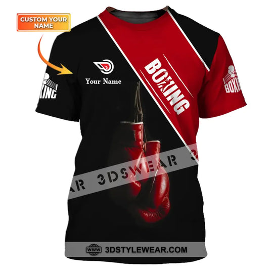 Man Shirt - Custom Name Shirt - Boxing Lover Shirt style option 1
