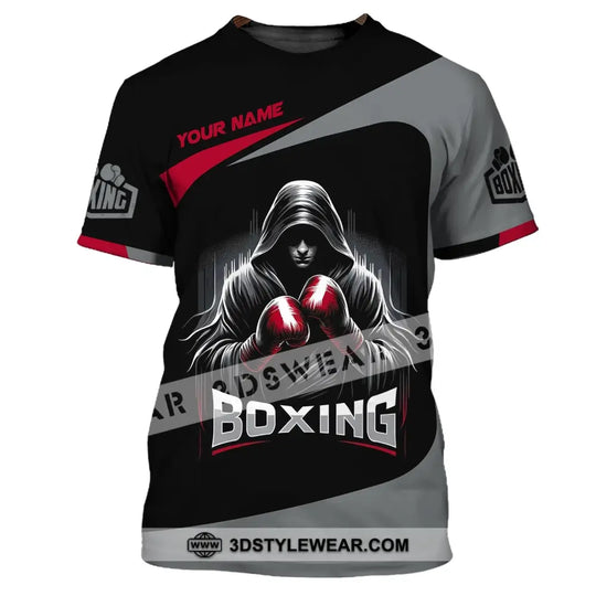 Man Shirt, Custom Name Boxing Shirt, Boxing Polo Hoodie Shirt, Gift for Boxing Lover style option 2