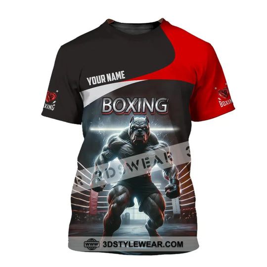 Man Shirt, Custom Name Boxing Shirt, T-Shirt for Boxing  Club, Gift for Boxing Lovers style option 2