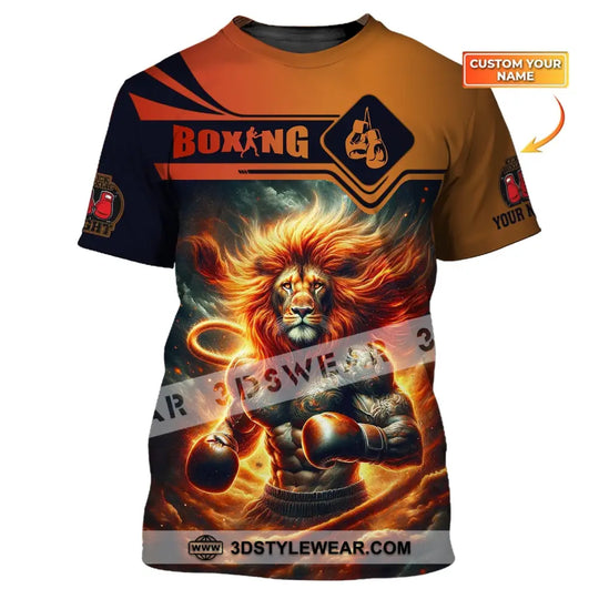 Man Shirt, Custom Name Boxing T-Shirt, Boxing Hoodie Polo Shirt, Gift for Boxing Lover style option 1