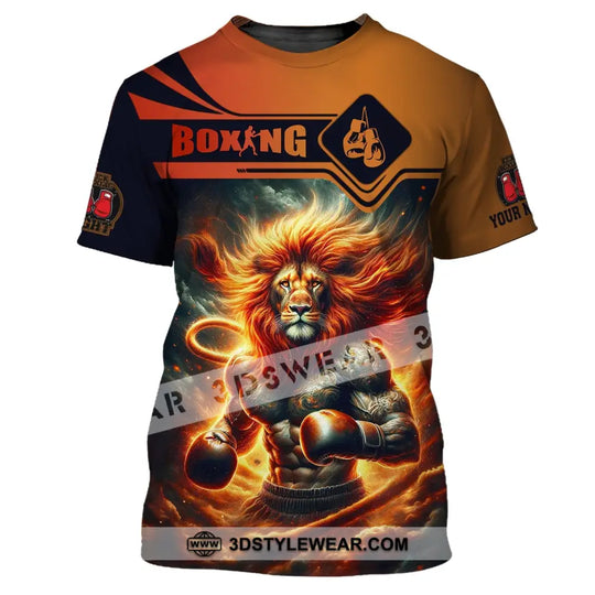 Man Shirt, Custom Name Boxing T-Shirt, Boxing Hoodie Polo Shirt, Gift for Boxing Lover style option 2