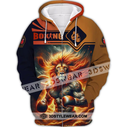 Man Shirt, Custom Name Boxing T-Shirt, Boxing Hoodie Polo Shirt, Gift for Boxing Lover style option 3