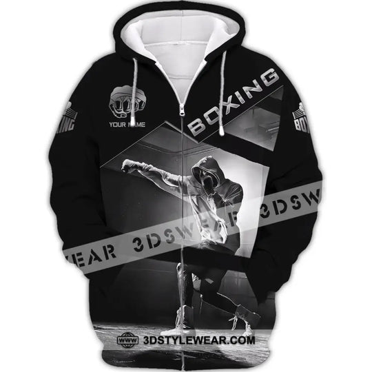 Man Shirt, Custom Name Boxing T-Shirt, Boxing Polo Shirt, Gift for Boxing Lover style option 3