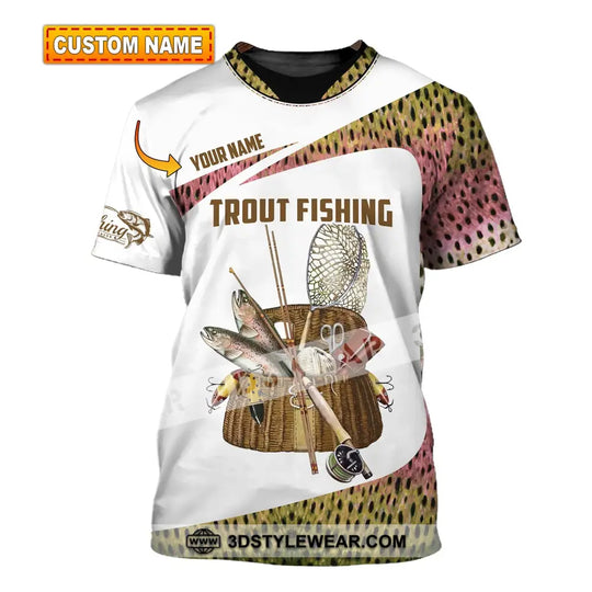 Man Shirt, Custom Name Fishing Shirt, Fishing Lover Shirt, Trout Fishing Hoodie Shirt Polo Long Sleeve style option 1