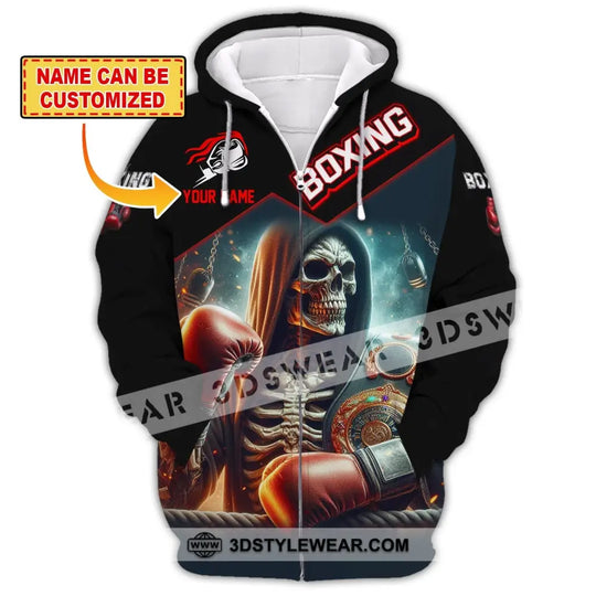 Man Shirt, Custom Name Shirt for Boxing Lover, Boxing Shirt, Boxing Hoodie Polo Long Sleeve Shirt style option 2