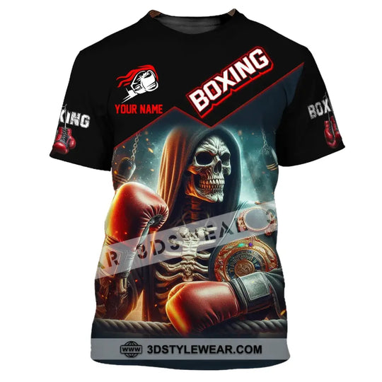 Man Shirt, Custom Name Shirt for Boxing Lover, Boxing Shirt, Boxing Hoodie Polo Long Sleeve Shirt style option 3