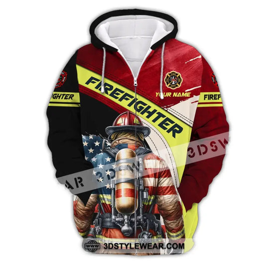 Man Shirt, Custom Name Shirt for Firefighter, Firefighter T-shirt, Firefighter Polo Shirt style option 3