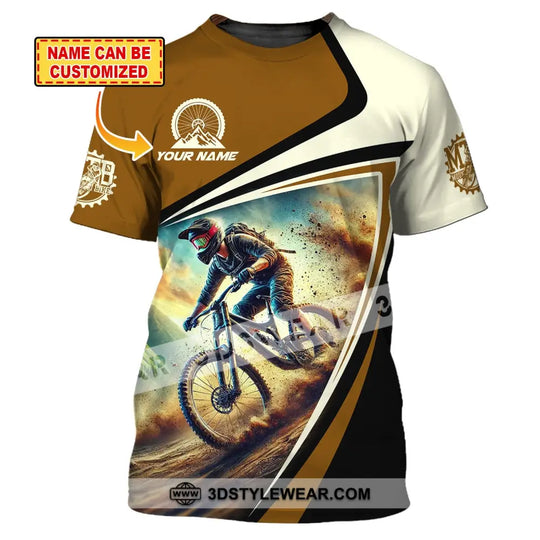 Man Shirt, Custom Name Shirt for Mountain Bike Lover, Mountain Bike Gift, Mountain Bike Polo Long Sleeve Shirt style option 1