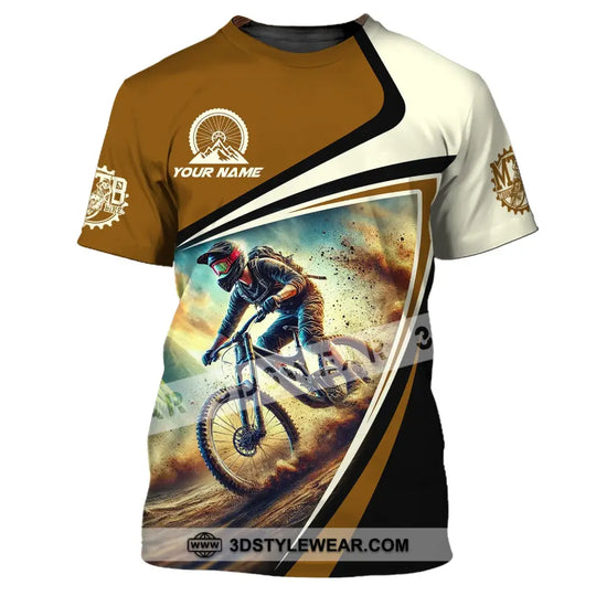 Man Shirt, Custom Name Shirt for Mountain Bike Lover, Mountain Bike Gift, Mountain Bike Polo Long Sleeve Shirt style option 2