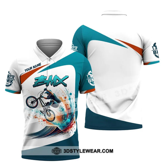 Man Shirt, Custom Name Shirt for Mountain Bike Lover, Mountain Bike Polo Long Sleeve, Mountain Bike Gift style option 3