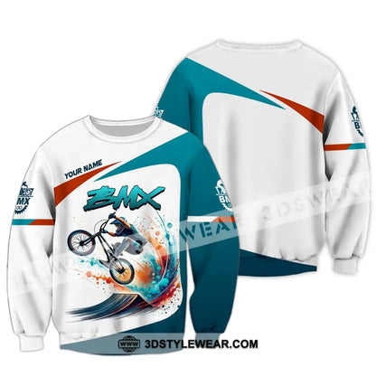 Man Shirt Custom Name For Mountain Bike Lover Polo Long Sleeve Gift / S T-Shirt