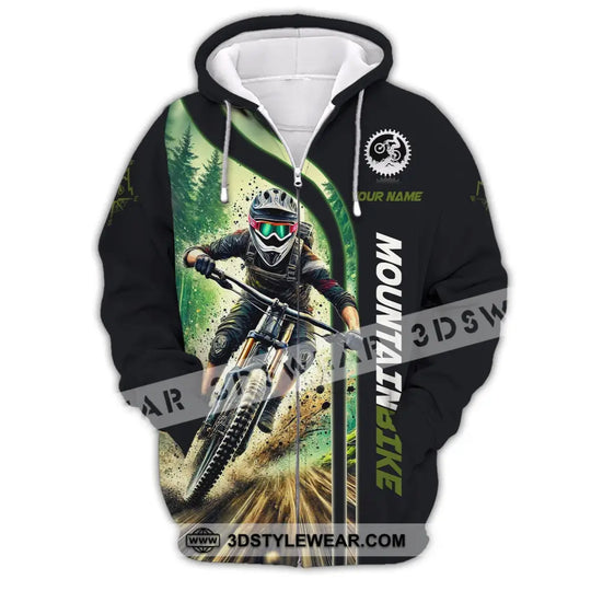Man Shirt, Custom Name Shirt for Mountain Bike Lover, Mountain Bike Polo Long Sleeve Shirt, Mountain Bike Gift style option 3