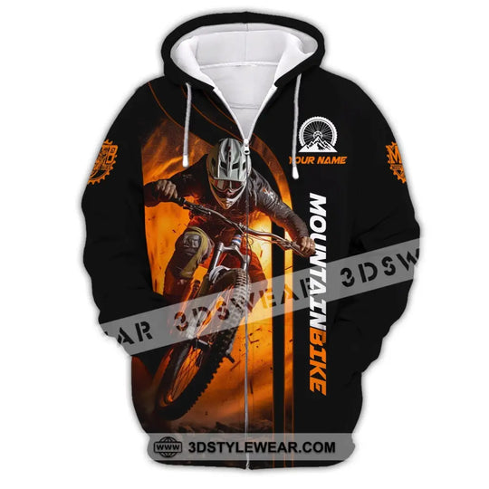 Man Shirt, Custom Name Shirt for Mountain Bike Lover, Mountain Bike Polo Long Sleeve, Mountain Bike Gift style option 3