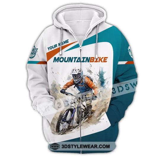 Man Shirt, Custom Name Shirt for Mountain Bike Lover, Mountain Bike Polo Long Sleeve, Mountain Bike Gift style option 3
