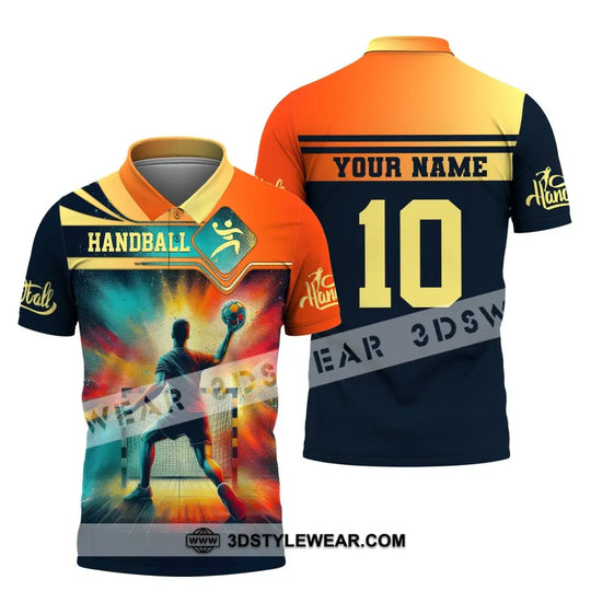 Man Shirt, Custom Name Handball Shirt, Handball T-Shirt Hoodie, Shirt for Handball Players style option 4
