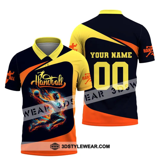 Man Shirt, Custom Name Handball Shirt, Handball T-Shirt Hoodie, Shirt for Handball Players style option 4