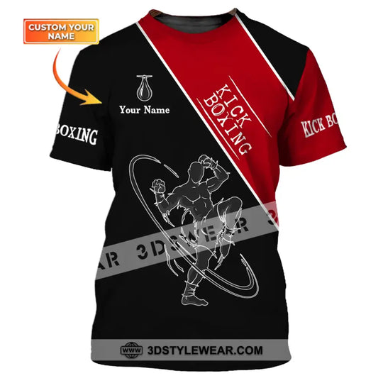 Man Shirt - Custom Name Shirt - Kick Boxing Shirt style option 1