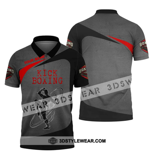Man Shirt, Custom Name Kick Boxing Shirt, T-Shirt for Kick Boxing Lover, Gift for Kick Boxing Players style option 4