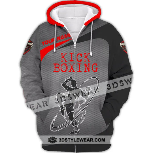 Man Shirt, Custom Name Kick Boxing Shirt, T-Shirt for Kick Boxing Lover, Gift for Kick Boxing Players style option 3