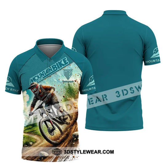 Man Shirt, Custom Name Mountain Bike Shirt, Mountain Bike Lover Hoodie Shirt Polo Long Sleeve Shirt style option 4
