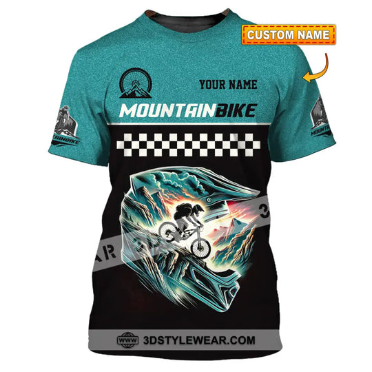 Man Shirt, Custom Name Mountain Bike Shirt, Mountain Bike Lover Hoodie Shirt Polo Long Sleeve Shirt style option 1