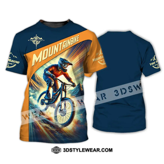 Man Shirt, Custom Name Mountain Bike Shirt, Mountain Bike Lover Hoodie Shirt Polo Long Sleeve Shirt style option 2