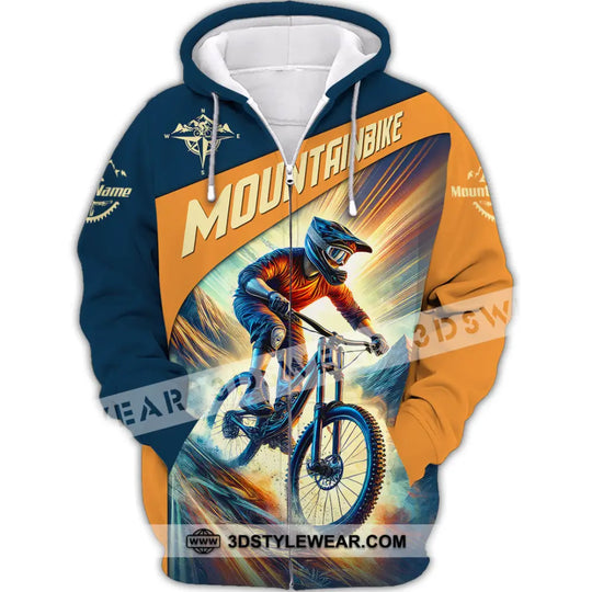Man Shirt, Custom Name Mountain Bike Shirt, Mountain Bike Lover Hoodie Shirt Polo Long Sleeve Shirt style option 3