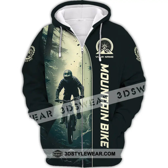 Man Shirt, Custom Name Mountain Bike Shirt, Mountain Bike Lover Hoodie Shirt Polo Long Sleeve Shirt style option 3