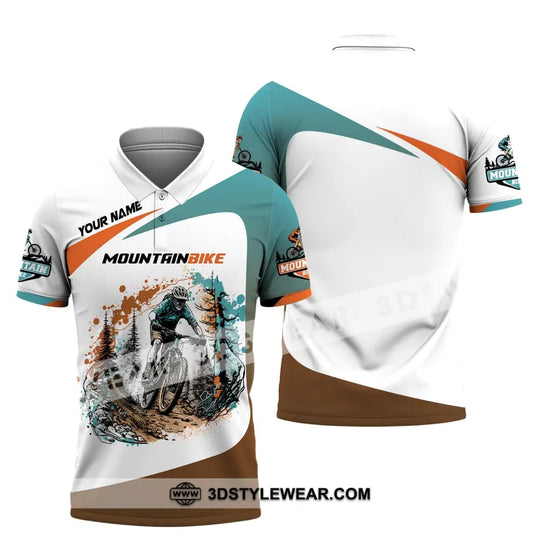 Man Shirt, Custom Name Mountain Bike Shirt, Mountain Bike Lover T-Shirt style option 4