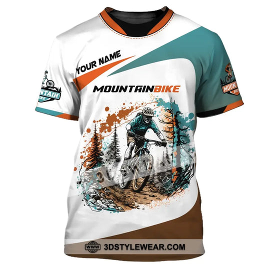 Man Shirt, Custom Name Mountain Bike Shirt, Mountain Bike Lover T-Shirt style option 2