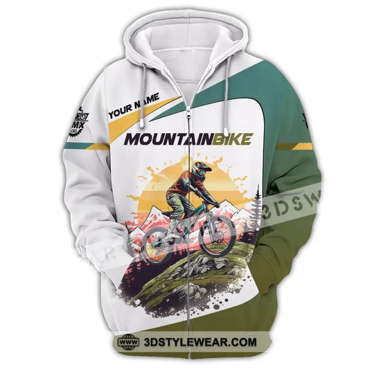 Man Shirt, Custom Name Mountain Bike Shirt, Mountain Bike Lover T-Shirt style option 2