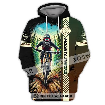 Man Shirt Custom Name Mountain Bike Polo Long Sleeve Gift Hoodie / S T-Shirt