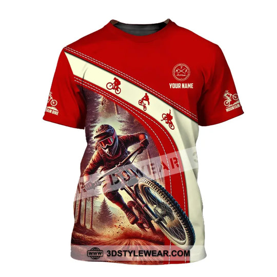 Man Shirt, Custom Name Mountain Bike Shirt, Mountain Bike Polo Long Sleeve, Mountain Bike Gift style option 2