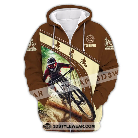 Man Shirt, Custom Name Mountain Bike Shirt, Mountain Bike Polo Long Sleeve, Mountain Bike Gift style option 3