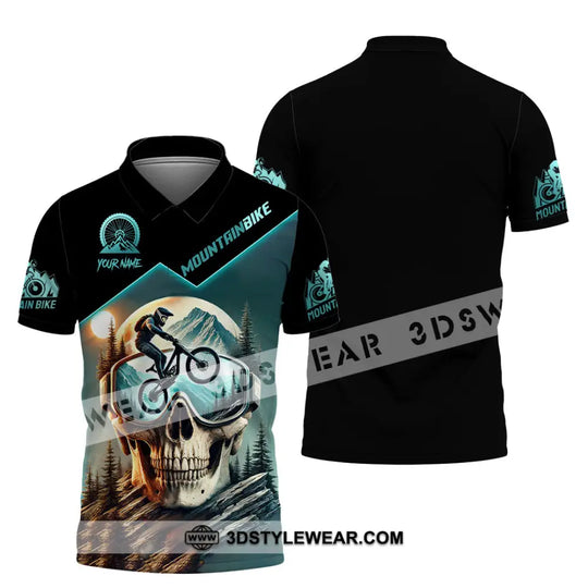 Man Shirt, Custom Name Mountain Biker Shirt, Mountain Bike Lover Hoodie Shirt Polo Long Sleeve Shirt style option 4