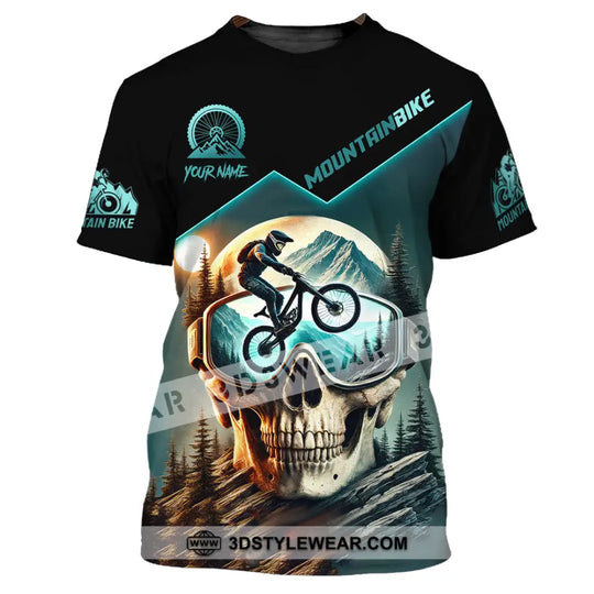 Man Shirt, Custom Name Mountain Biker Shirt, Mountain Bike Lover Hoodie Shirt Polo Long Sleeve Shirt style option 2