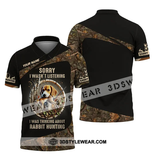 Man Shirt, Custom Name Rabbit Hunter Shirt, Rabbit Hunting T-Shirt Hoodie Long Sleeve Shirt style option 3