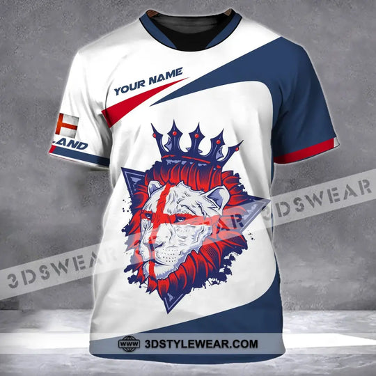 Man Shirt - Custom Name T-Shirt, England Lion King Shirt style option 2