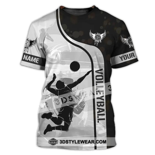 Man Shirt - Custom Name T-Shirt - Volleyball Shirt - Volleyball Clothing style option 3