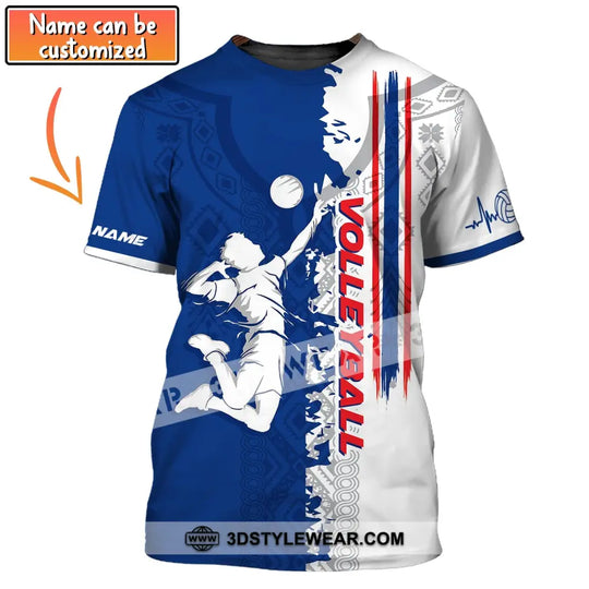 Man Shirt, Custom Volleyball Shirt, T-Shirt for Volleyball Team, Gift for Volleyball Players style option 1