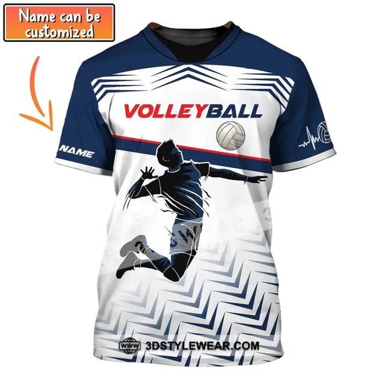 Man Shirt, Custom Volleyball Shirt, T-Shirt for Volleyball Team, Gift for Volleyball Players style option 1