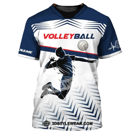 Man Shirt, Custom Volleyball Shirt, T-Shirt for Volleyball Team, Gift for Volleyball Players style option 2