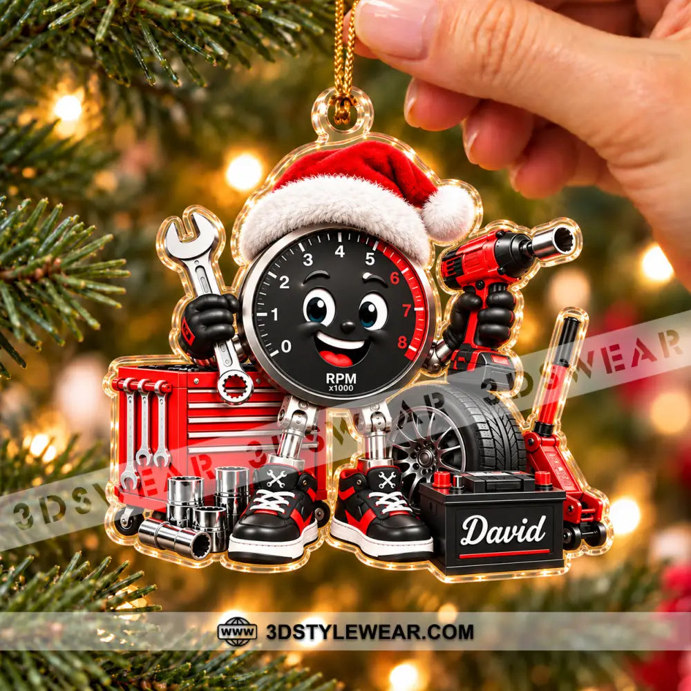 Mechanic Home Decor Christmas Ornament Personalized Ornament - Ornament