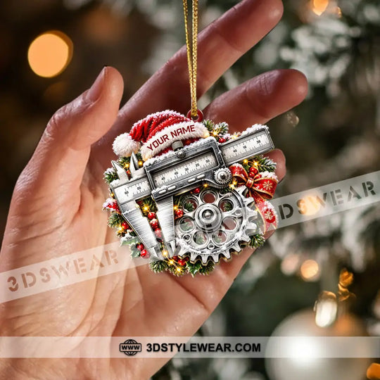Mechanical Engineering Home Decor, Christmas Ornament, Personalized Ornament style option 1